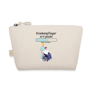 Angehende Krankenpfleger Ausbildung Baby Junge - Bio-Täschchen - Natur - Vorne