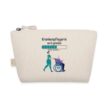 Angehende Krankenpflegerin Ausbildung Baby Mädchen - Bio-Täschchen - Natur - Vorne