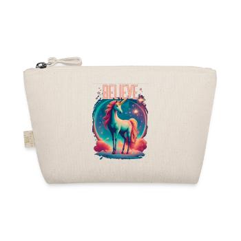 Believe in Unicorns - Bio-Täschchen - Natur - Vorne