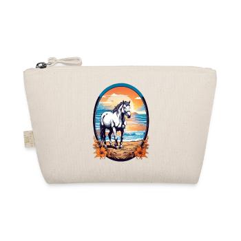 Horse on the beach - Organic Pouch - nature - Front