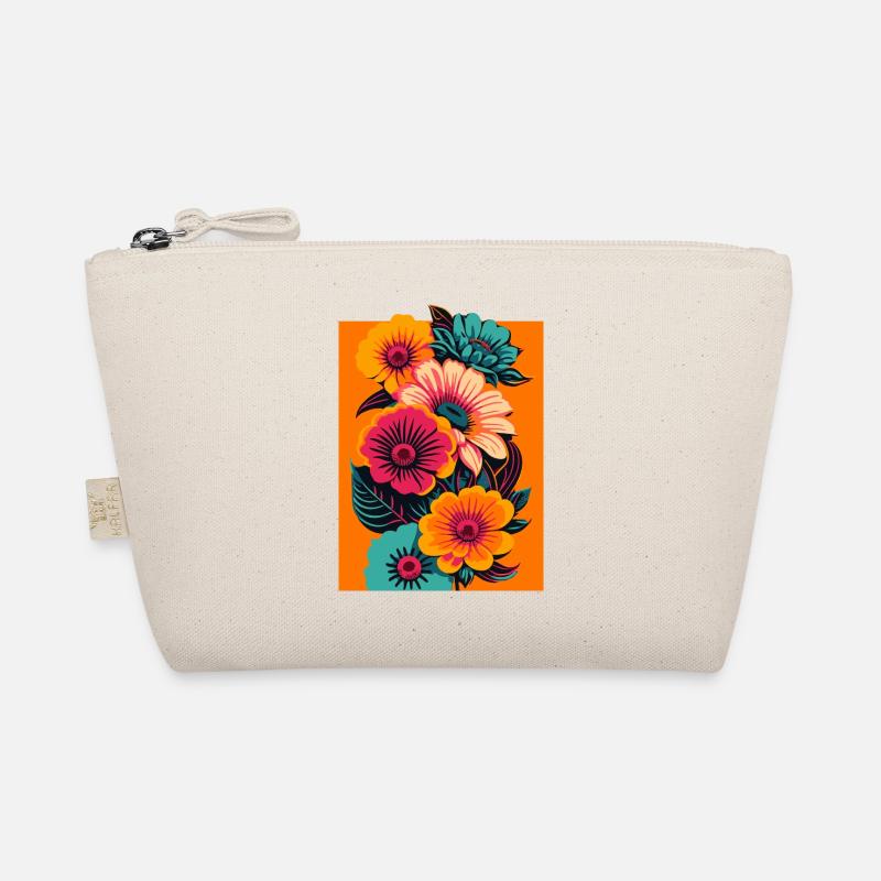 Vibrant Blooms Tee - Design floral abstrait Trousse biologique