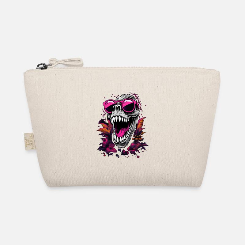 Dino Skull - Organic Pouch - nature