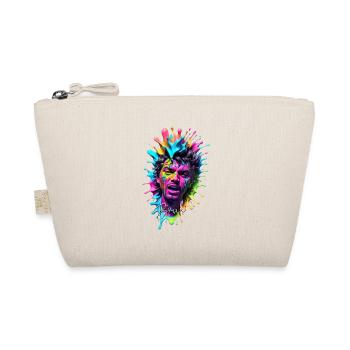 Splash Art 3D design in vivid pastel colors - Organic Pouch - nature - Front