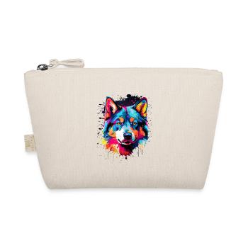 Husky Colorful - Bio-Täschchen - Natur - Vorne