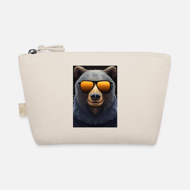 Bär mit Sonnenbrille Bio-Täschchen