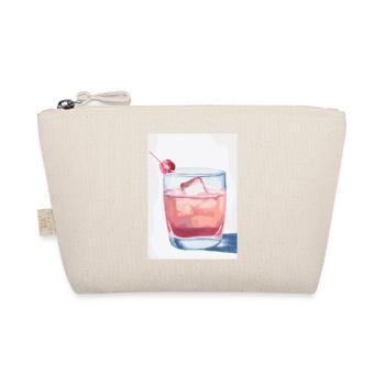 Cocktail mit Kirsche - Bio-Täschchen - Natur - Vorne
