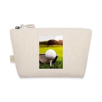 Golfball Abschlag - Bio-Täschchen - Natur - Vorne
