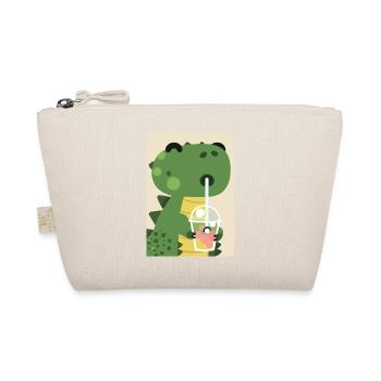 Niedliches Baby-Dinosaurier-Getränk Shake - Bio-Täschchen - Natur - Vorne