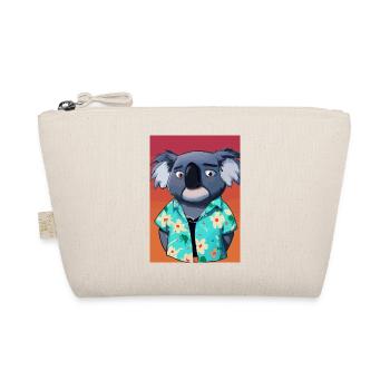 Koala mit Hawaii-Hemd - Bio-Täschchen - Natur - Vorne