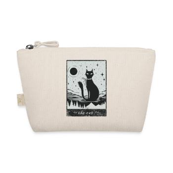 Tarot Card The Cat Funny Cat Motif - Organic Pouch - nature - Front