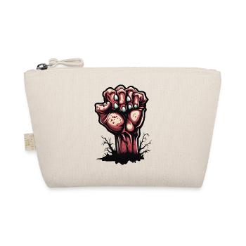 Zombie Hand / Halloween / Finger / Earth / Undead - Organic Pouch - nature - Front
