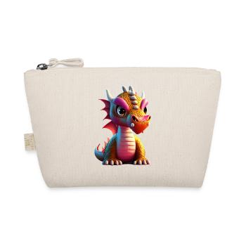 cute little baby dragon funny - Organic Pouch - nature - Front