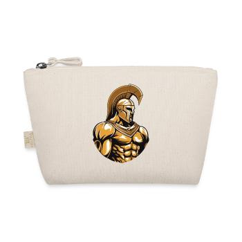 Spartan Gladiator Muscles Workout Gym - Organic Pouch - nature - Front