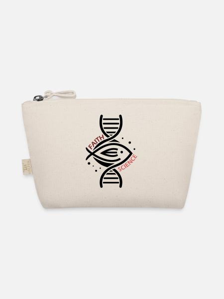 Science & Faith - DNA & Fisch. - Bio-Täschchen - Natur - Vorne