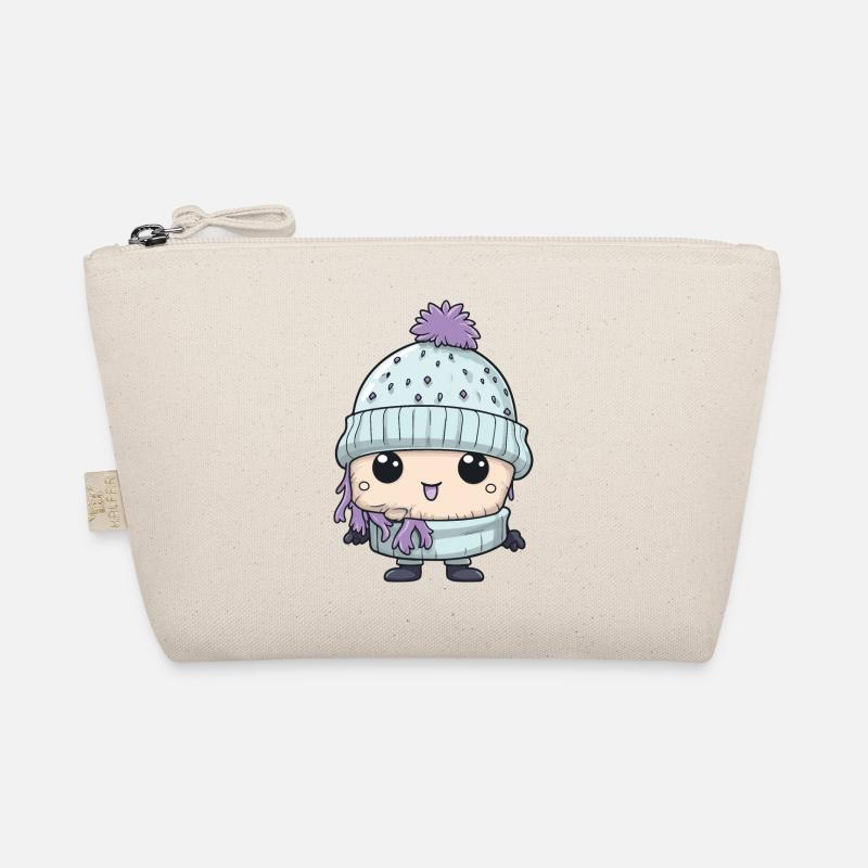 Winter Eskimo Comic Niedlich Bio-Täschchen