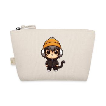 Monkey Winter Comic - Organic Pouch - nature - Front
