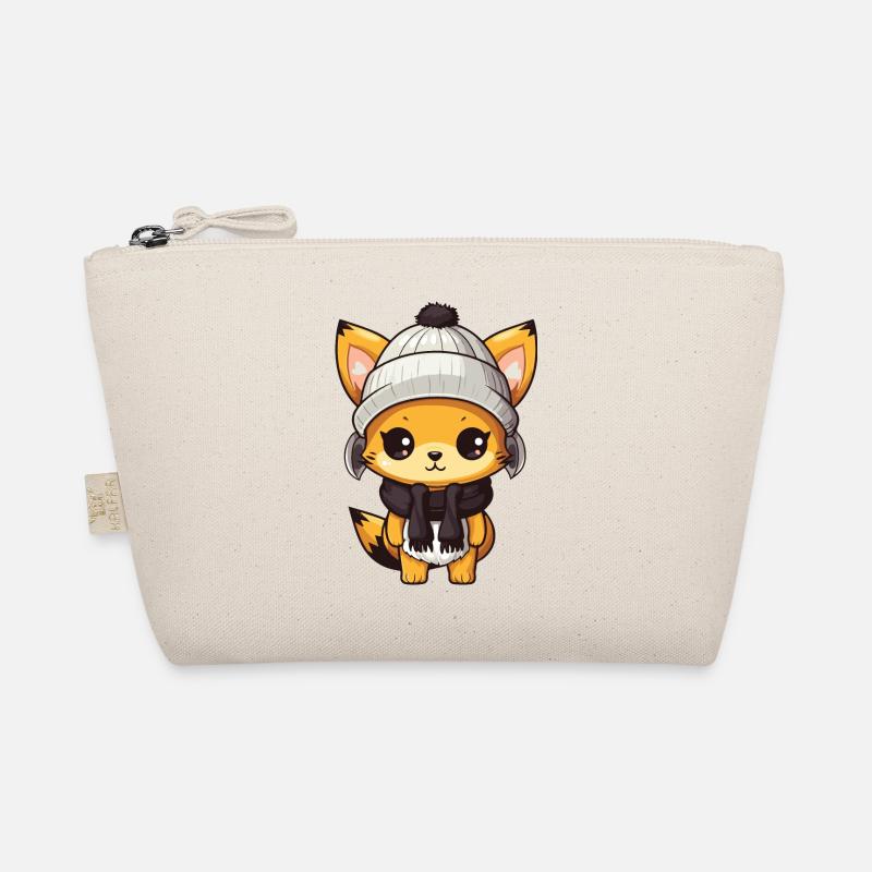 Fuchs Winter Comic Bio-Täschchen