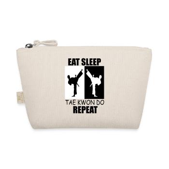 Manger dormir taekwondo répéter - Trousse biologique - nature - Devant