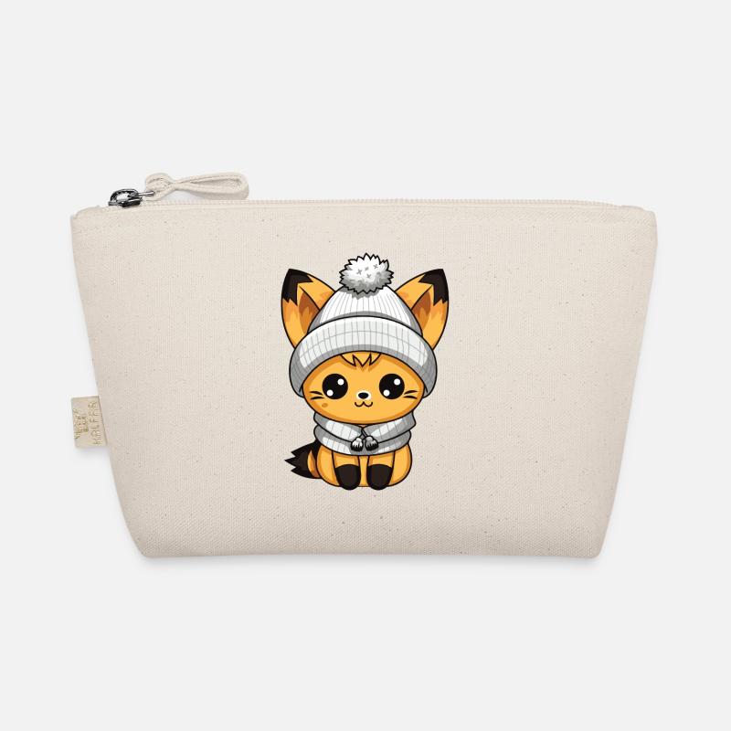 Fuchs Winter Comic Bio-Täschchen