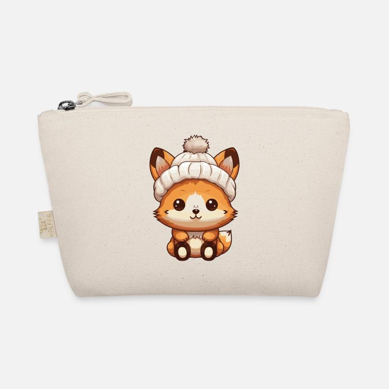 Fuchs Winter Comic Bio-Täschchen