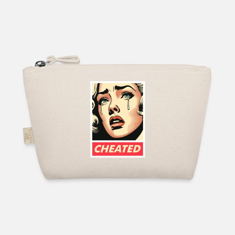 Retro betrogenes Mädchen Bio-Täschchen