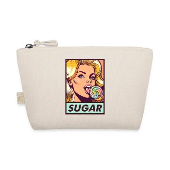 retro sugar girl - Organic Pouch - nature - Front