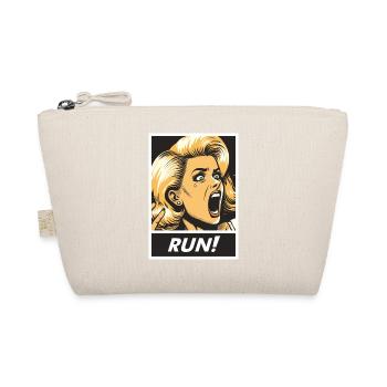 retro run girl - Organic Pouch - nature - Front