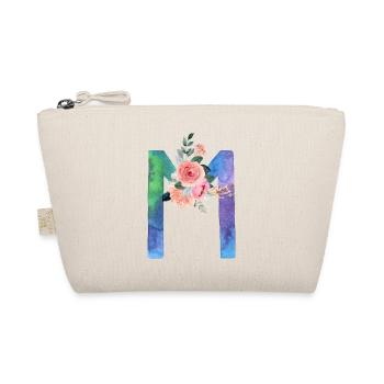 Letter m watercolor - Organic Pouch - nature - Front