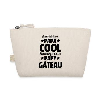 papa cool et papy gâteau / je suis un papy gâteau - Trousse biologique - nature - Devant