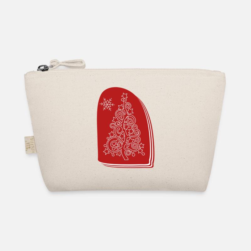 "Baum", Boho Line Art Design, Serie „Xmas“ Bio-Täschchen