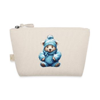 blue teddy 2 - Bio-Täschchen - Natur - Vorne