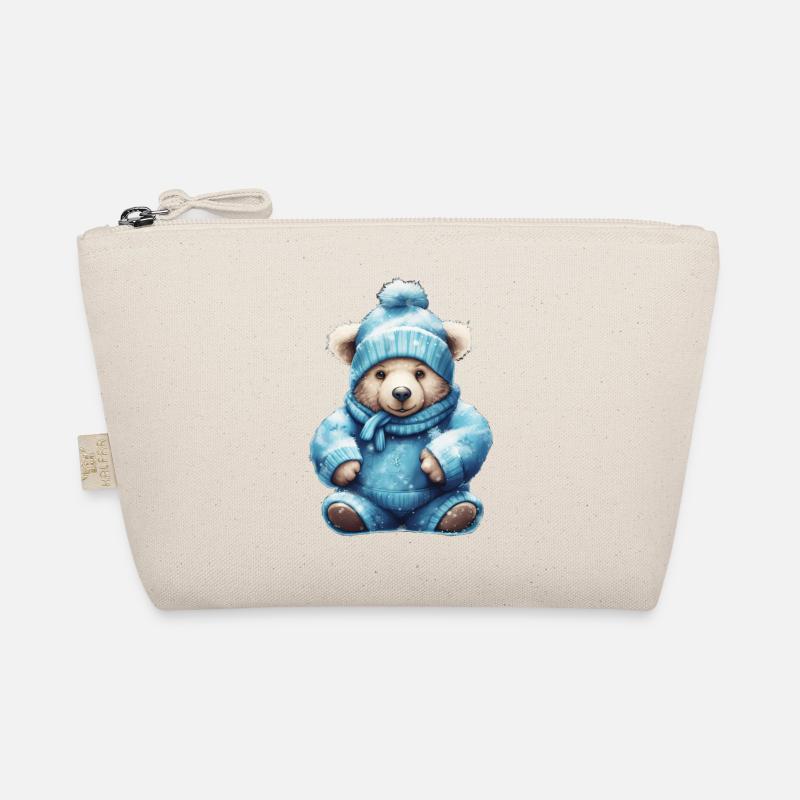 Teddy bleu 2 - Trousse biologique - nature