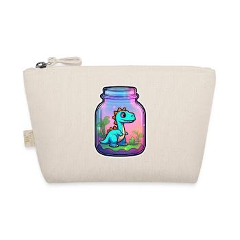 Dinosaur in a Cartoon Jar - Organic Pouch - nature - Front