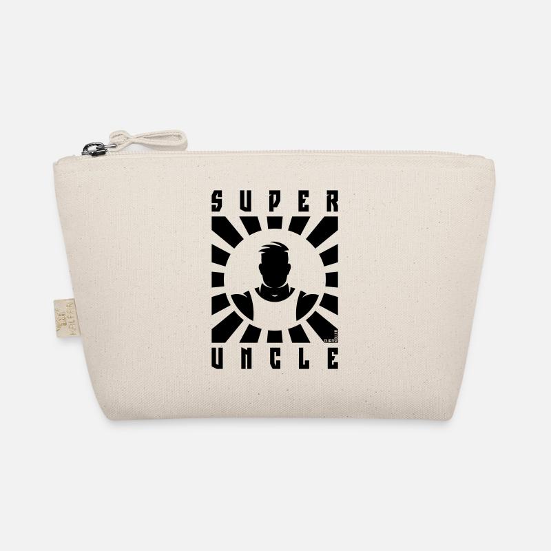 Super Uncle (Strahlen / Black) Bio-Täschchen