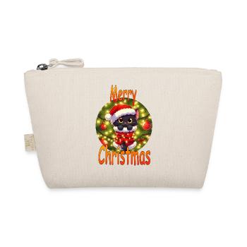 Chat de Noël guirlandes lumineuses 02 - Trousse biologique - nature - Devant