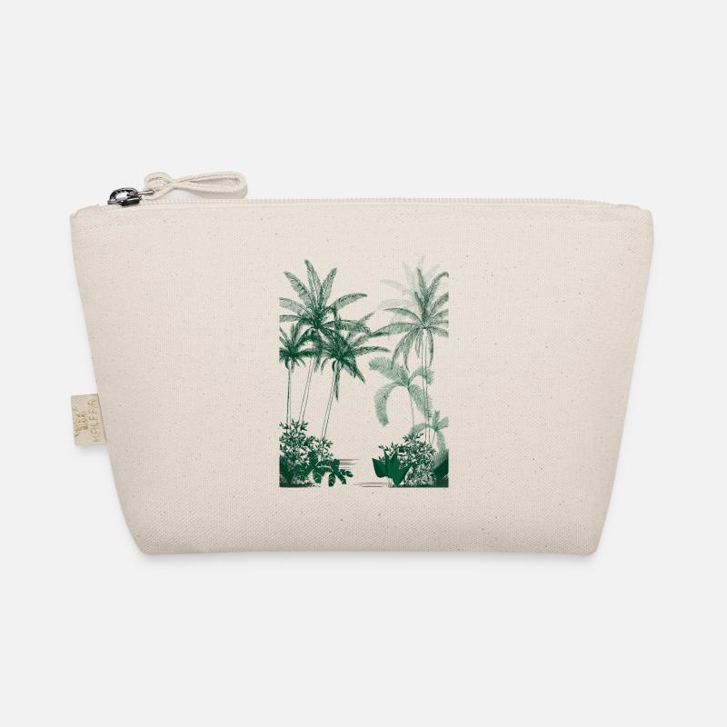 Rainforest Green Palm Trees Organic Pouch