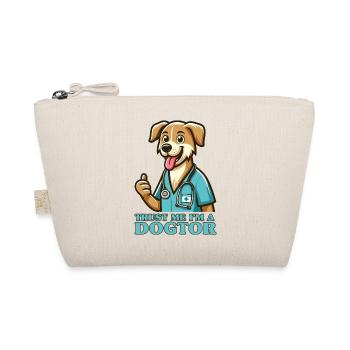 Trust Me I Am A Dogtor Funny Doctor - Organic Pouch - nature - Front