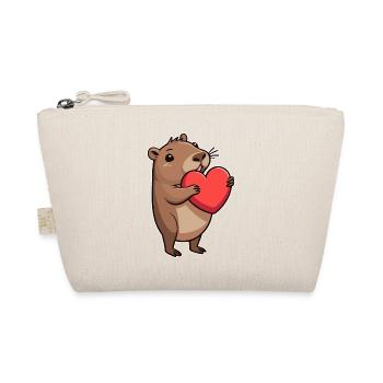 Capybara avec coeur Saint-Valentin - Trousse biologique - nature - Devant