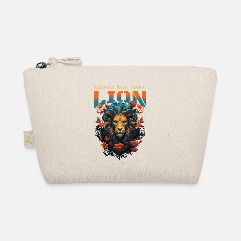 lion, lion head, strong, wild, pride, brave, royal, Organic Pouch