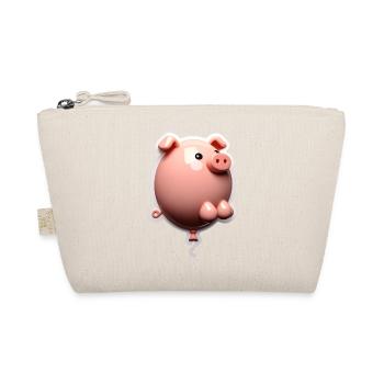 Pig balloon - Bio-Täschchen - Natur - Vorne