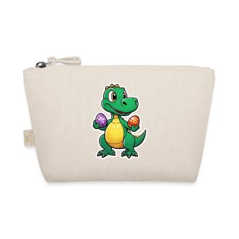 Dinosaur Easter Eggs Easter - Organic Pouch - nature - Front