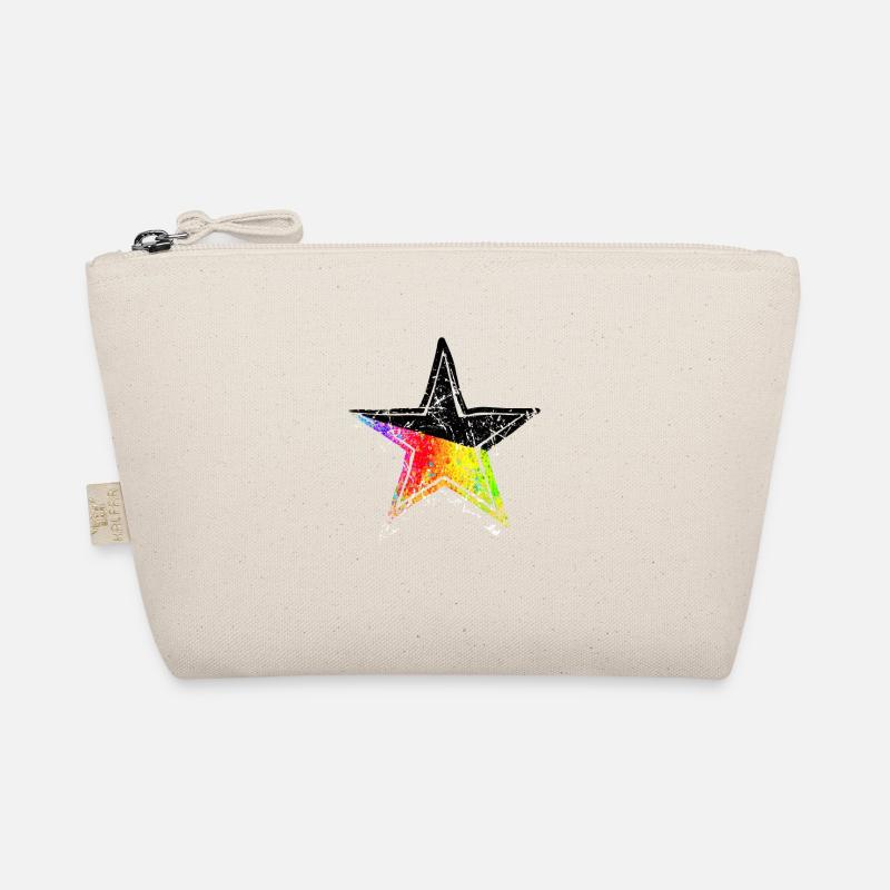 Star Pride Black Drawn Path Organic Pouch