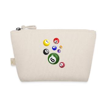 billardkugeln,billard,kugeln,kostüm - Bio-Täschchen - Natur - Vorne