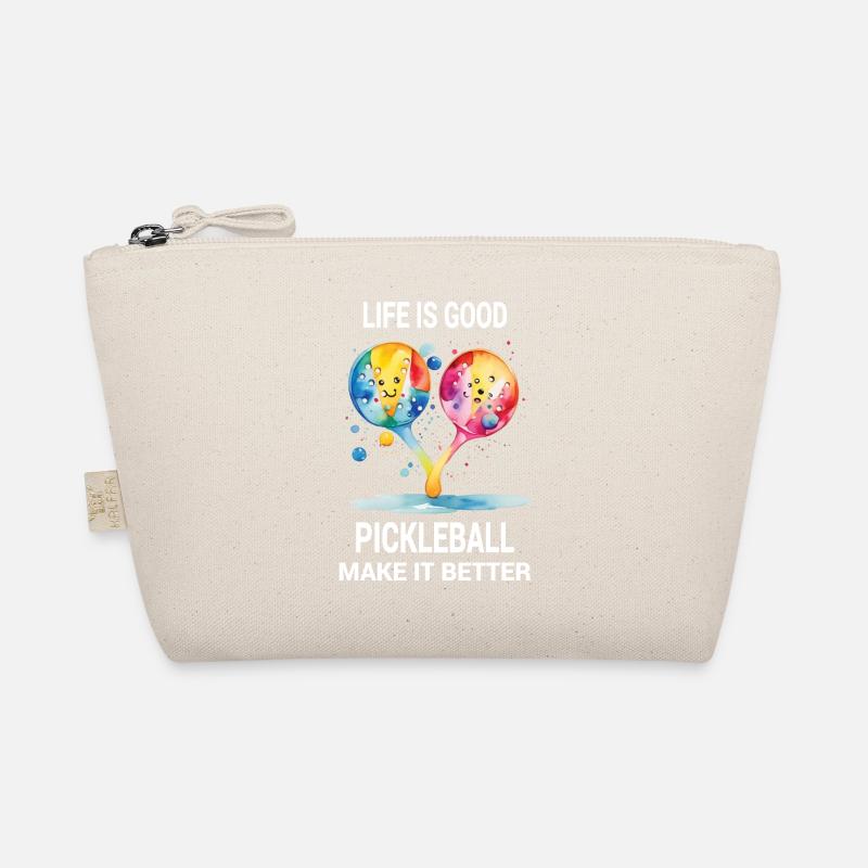 Das Leben ist gut. Pickleball mach's besser Bio-Täschchen