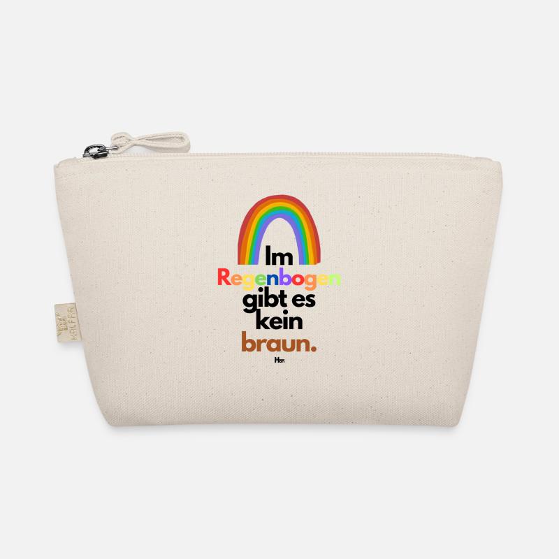 Im Regenbogen gibts kein braun - Bio-Täschchen - Natur