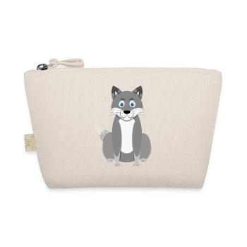 Cartoon wolf - Organic Pouch - nature - Front