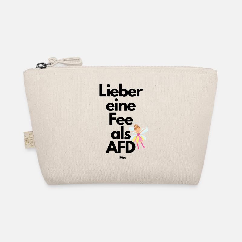Lieber eine Fee als AFD - Bio-Täschchen - Natur