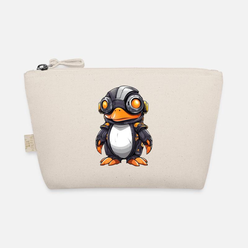 Penguin Cyborg Robot Cool Organic Pouch