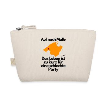 Malle Das Leben ist zu kurz für ne schlechte Party - Bio-Täschchen - Natur - Vorne