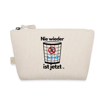 Nie wieder ist jetzt - Bio-Täschchen - Natur - Vorne